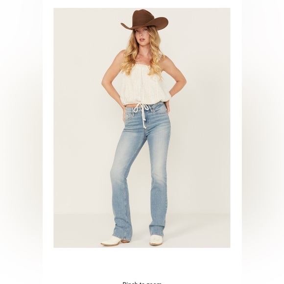 Women's Skye Light Wash High Rise
Bootcut Comfort Stretch Denim Jeans - Picture 3 of 7